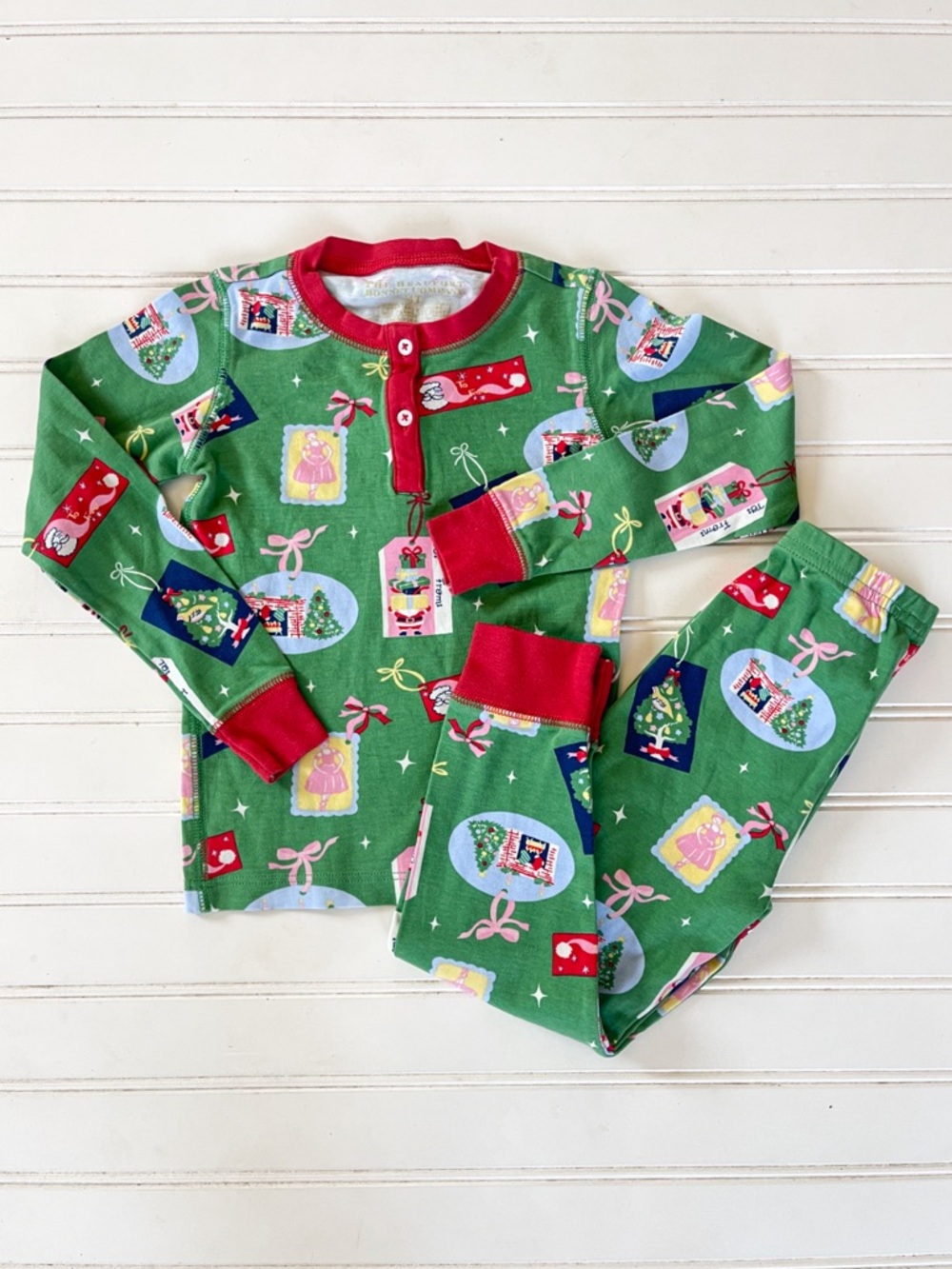 TBBC EUC 100% Pima Cotton Christmas Pajama Set